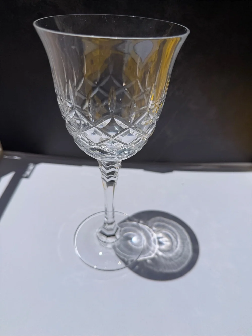 Larger Crystal Cut Glass - Clear Stemware replacement.